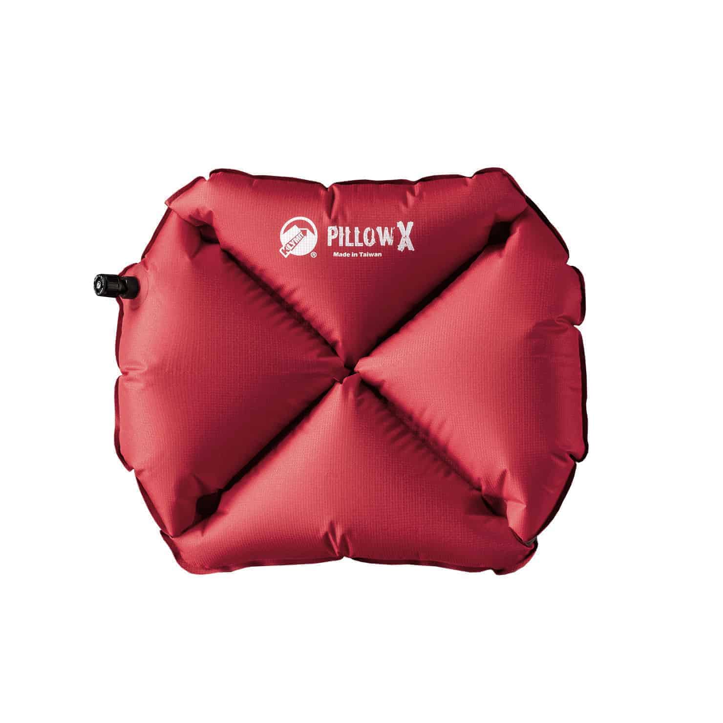 klymit-pillow-X-red-front כרית מתנפחת מדגם Klymit Pillow X – תמונה 1