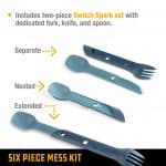 סכו"מ מתקפל 4 ב-1 UCO SWITCH UTENSIL SET