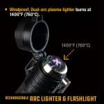 פנס מצית פלזמה נטען UCO RECHARGEABLE ARC LIGHTER LED FLASHLIGHT