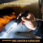 פנס מצית פלזמה נטען UCO RECHARGEABLE ARC LIGHTER LED FLASHLIGHT