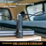 פנס מצית פלזמה נטען UCO RECHARGEABLE ARC LIGHTER LED FLASHLIGHT