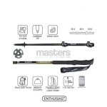 זוג מקלות הליכה מקצועיים MASTERS EIGER