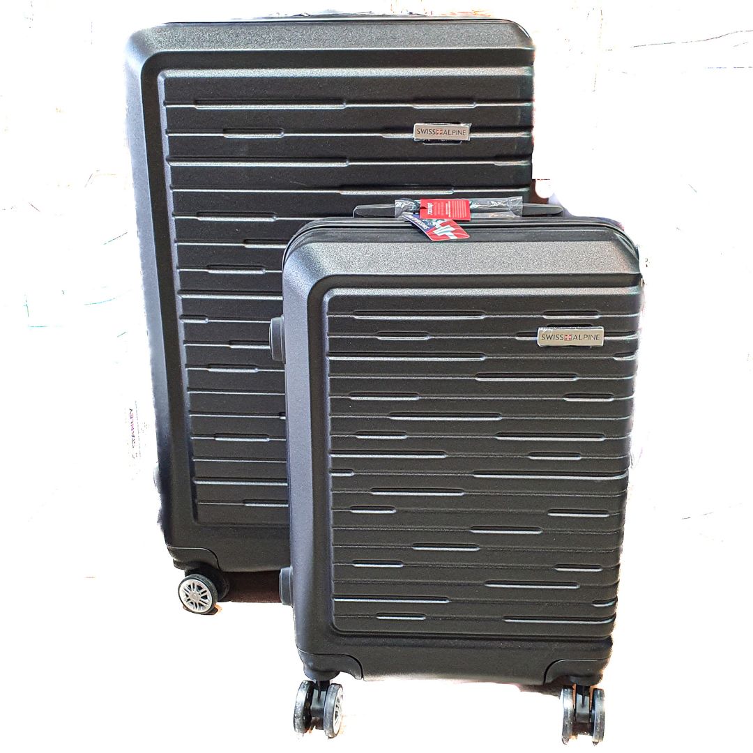 סט זוג מזוודות קשיחות טרולי וגדולה Swiss Alpine סט זוג מזוודות קשיחות טרולי וגדולה Swiss Alpine